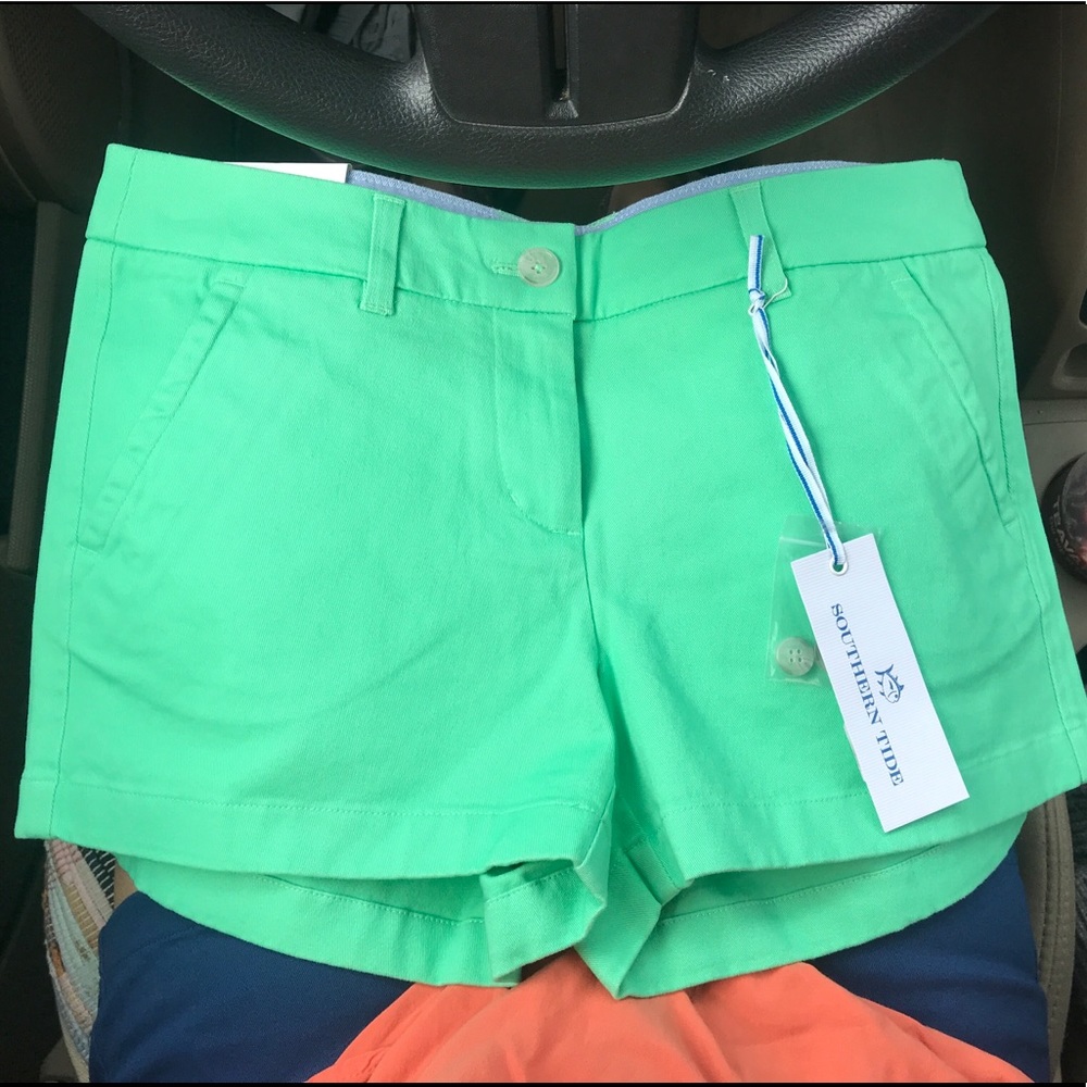 SOUTHERN TIDE green shirts size 4 THREE INCHES
